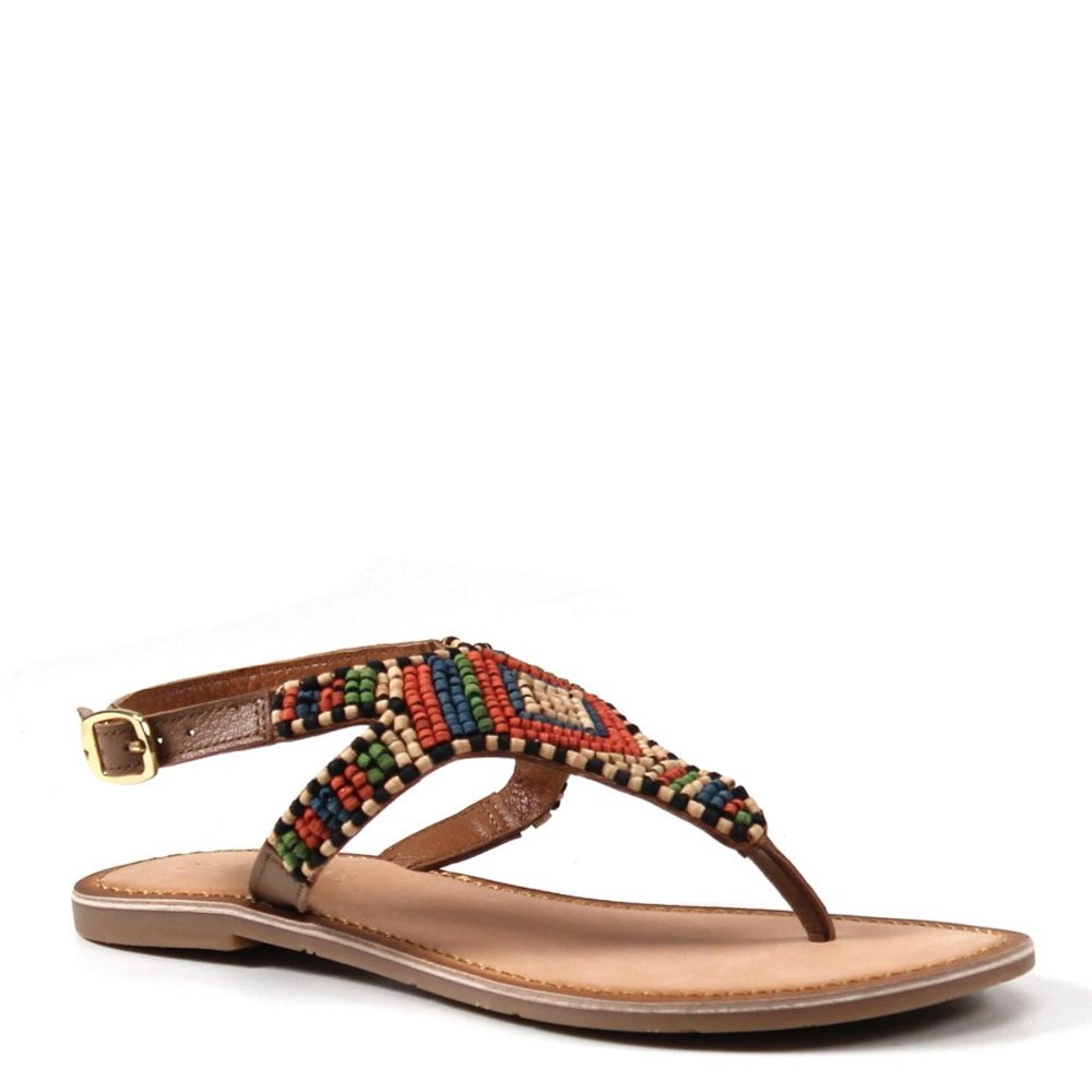 Diba True Red Row Beaded Sandal